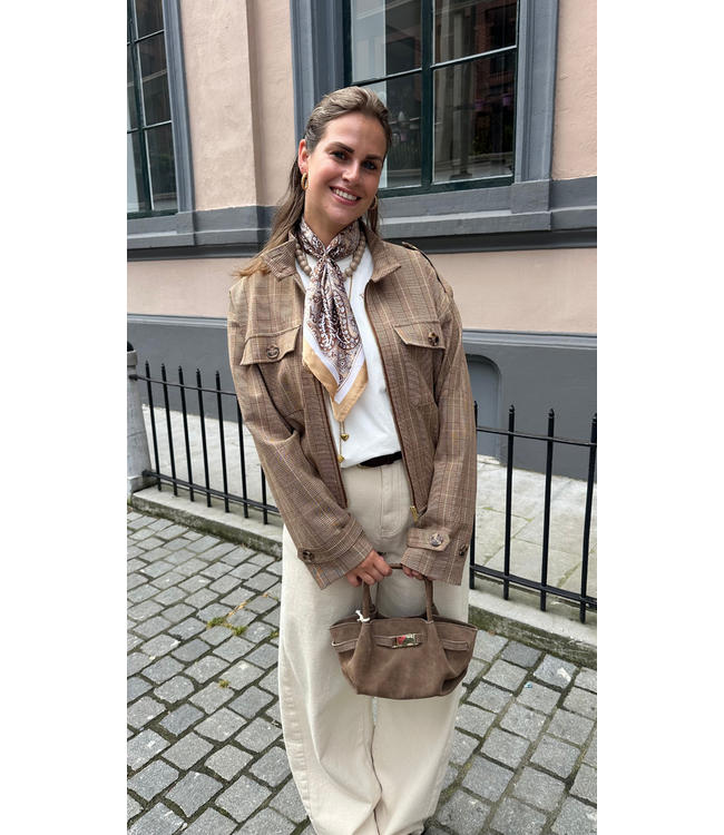 Nukus Hope Jacket Check - Toffee