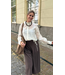 Nukus Ally Blouse Square Embroidery - Off White