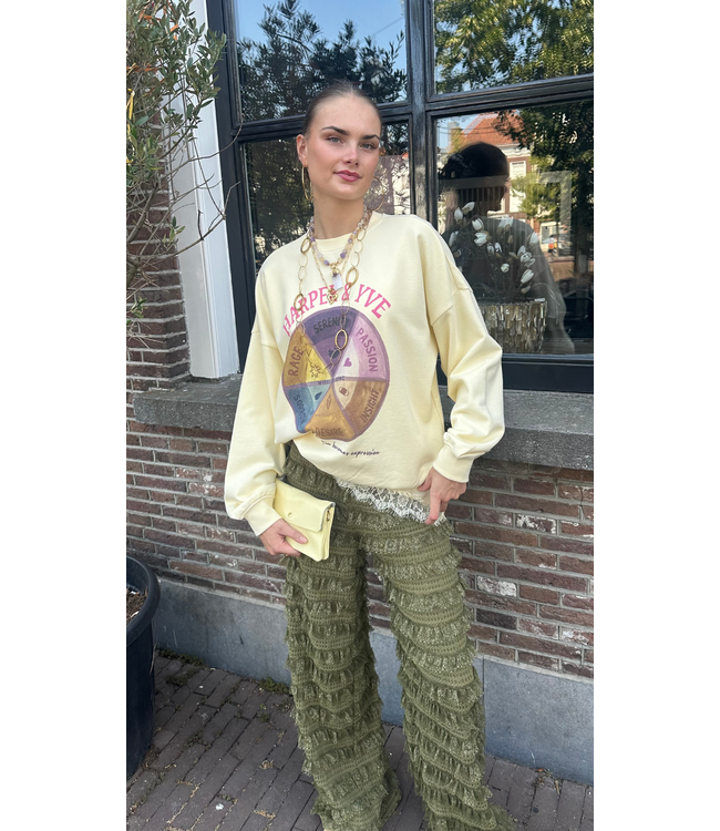 Harper & Yve Wheel Sweater - Almond Oil