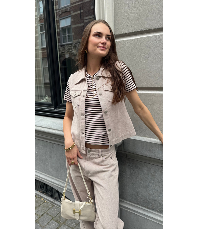 MbyM Julie Top - Java Blossom Stripe