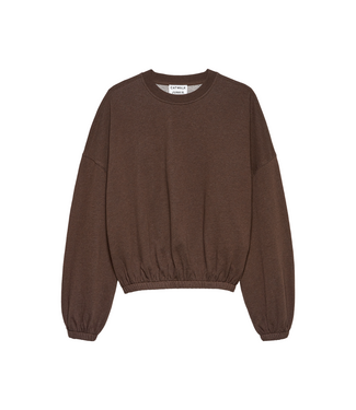 Catwalk Junkie Oversized Graphic Sweater - Rocky Road