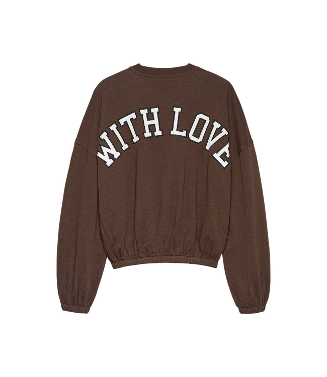 Catwalk Junkie Oversized Graphic Sweater - Rocky Road