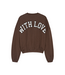 Catwalk Junkie Oversized Graphic Sweater - Rocky Road