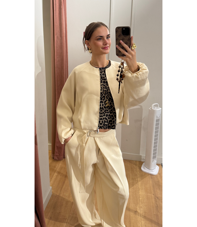 Moss Copenhagen Zein Esteriane Jacket - Bleached Sand