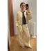 Moss Copenhagen Zein Esteriane High Waist Pants - Bleached Sand