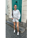 Catwalk Junkie Pull On Sweat Short - Light Grey Melange