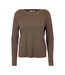 JcSophie Prisca T-Shirt - Brown/Sage Stripes