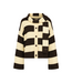Harper & Yve Indy Cardigan - Hot Fudge Stripe