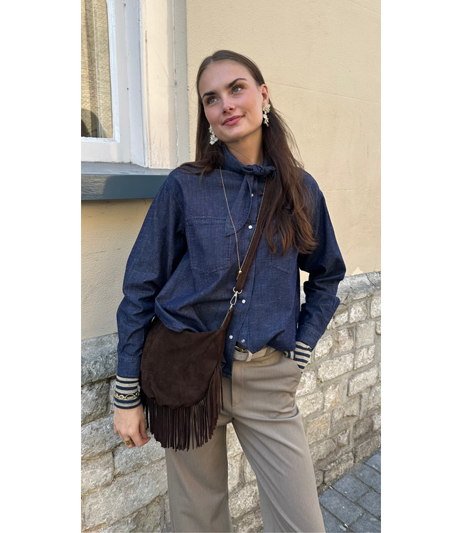 JcSophie Plum Blouse - Dark Denim