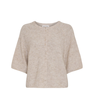 MSCH COPENHAGEN Bondie Hope 2/4 Cardigan - Oatmeal Melange