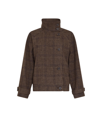 MSCH COPENHAGEN Amaranda Jacket CHK - Hot Fudge/Rubbe