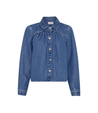 MSCH COPENHAGEN Ago Rue Shirt - Mid Blue Wash