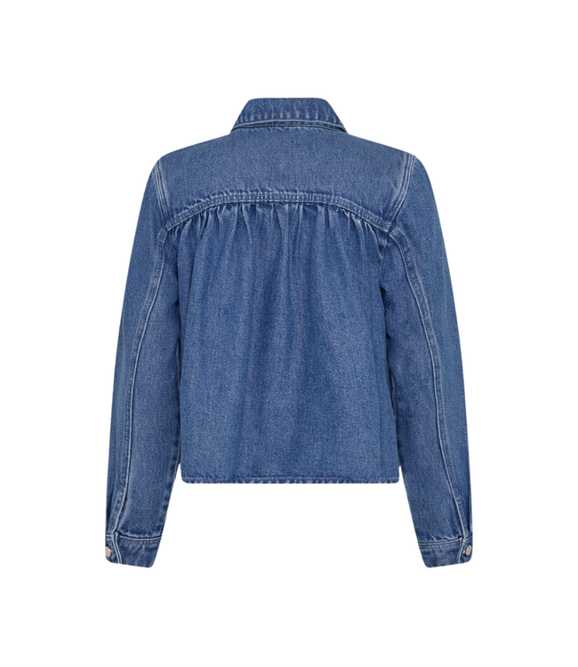 MSCH COPENHAGEN Ago Rue Shirt - Mid Blue Wash