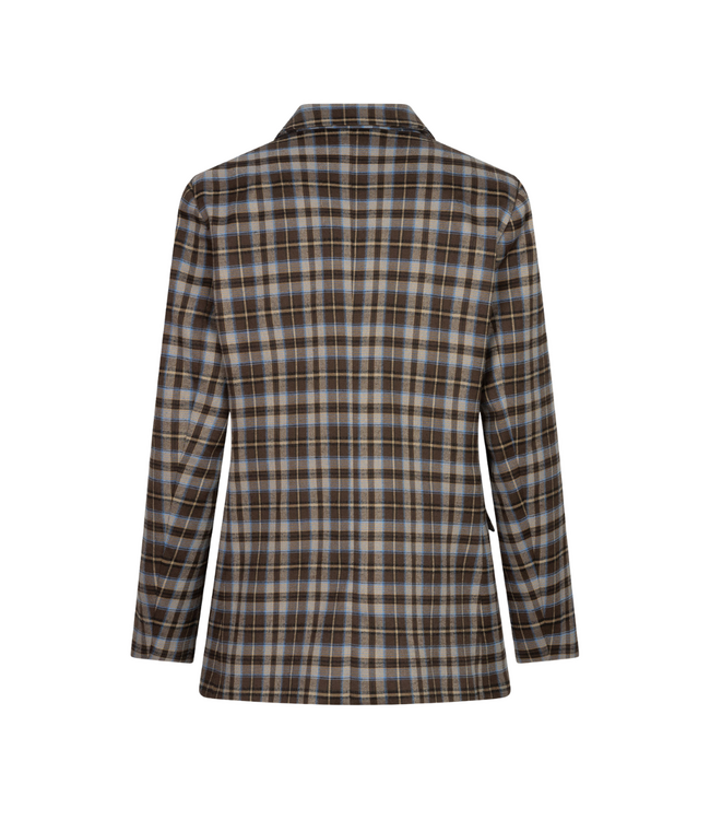 Ydence Blazer Novalee - Brown/Blue Check