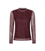 Ydence Top Willemijn - Burgundy Flower