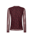 Ydence Top Willemijn - Burgundy Flower