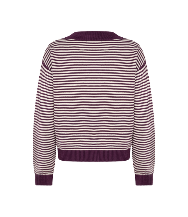 Ydence Knitted Sweater Eleanor - Plum