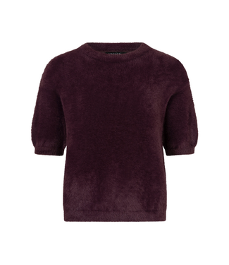 Ydence Knitted Top Mary - Aubergine