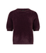 Ydence Knitted Top Mary - Aubergine