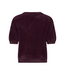 Ydence Knitted Top Mary - Aubergine