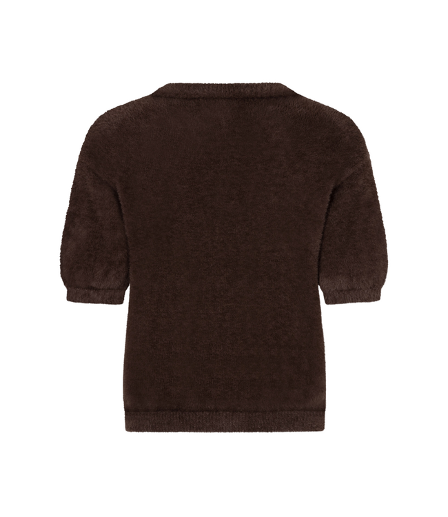 Ydence Knitted Top Mary - Dark Brown