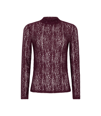 Ydence Top Roberta - Aubergine