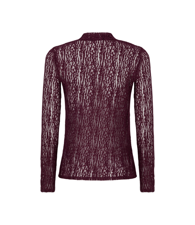 Ydence Top Roberta - Aubergine