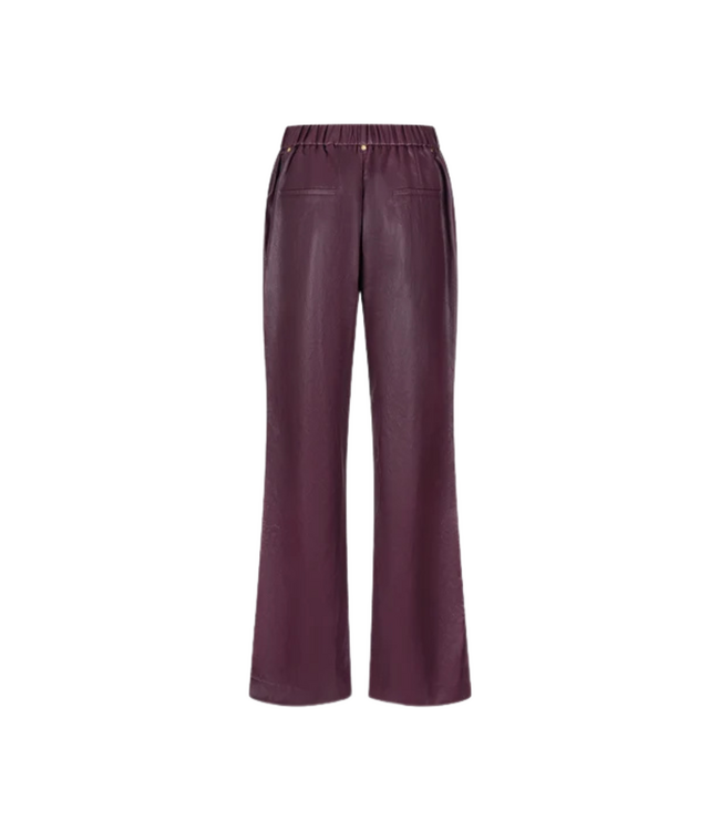 Nukus Jill Pants Pu - Cherry