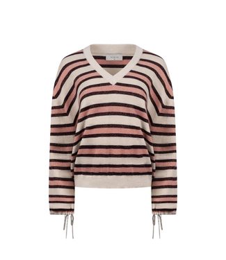 Nukus Kim Pullover Stripe - Sand/Rose