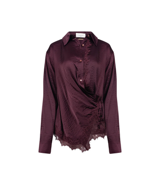 Nukus Amy Blouse Lace - Cherry