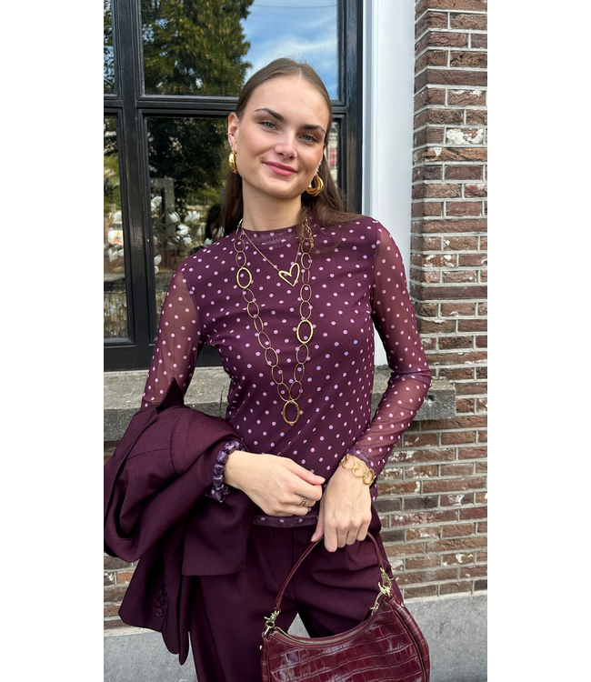 Ydence Top Bailey - Plum