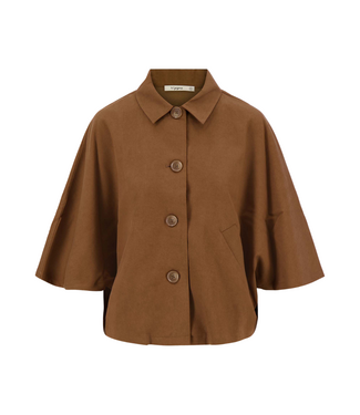 Zusss Cape Jacket - Hazelnut