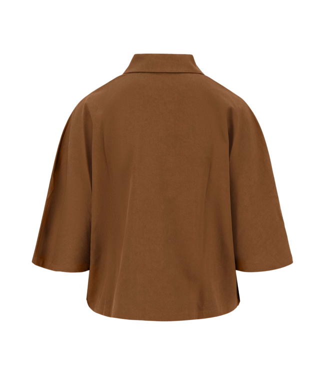 Zusss Cape Jacket - Hazelnut