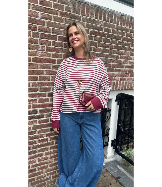 MSCH COPENHAGEN Monde Krestiane Pullover - Egret Rhododendron