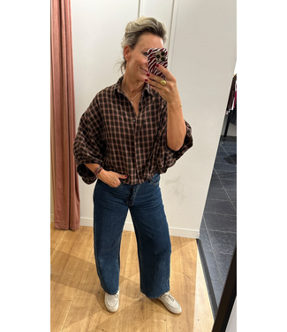 Blouse Fien - Brown/Red