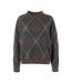 JcSophie Rimini Sweater - Small Brown Argyle