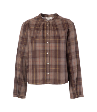 JcSophie Rebel Blouse - Light Brown Check