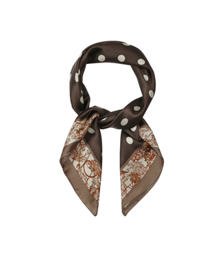 Scarf Mia Dots  - Dark Brown