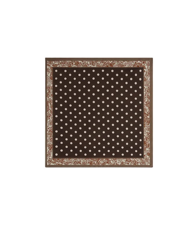 Color Club Scarf Mia Dots  - Dark Brown