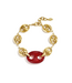 Armband Lexi - Gold/Crimson Red