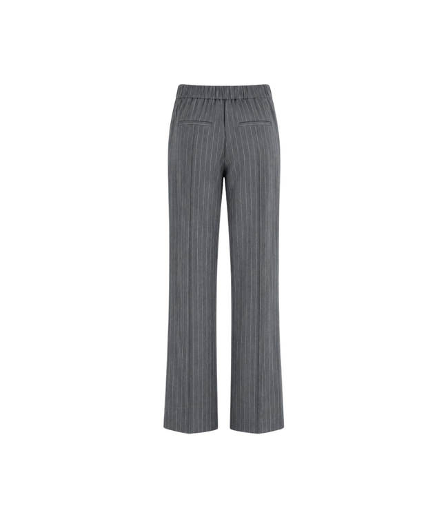 Harper & Yve Poppy Pants - Grey Pinstripe