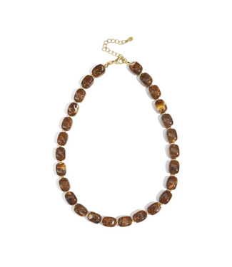 Ketting Marble Beads - Dark Brown