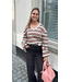Nukus Kim Pullover Stripe - Sand/Rose
