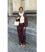 Nukus Jill Pants Pu - Cherry