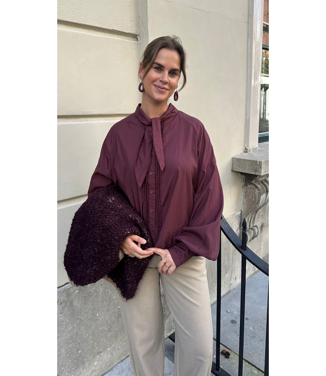Nukus Alexandra Blouse - Cherry