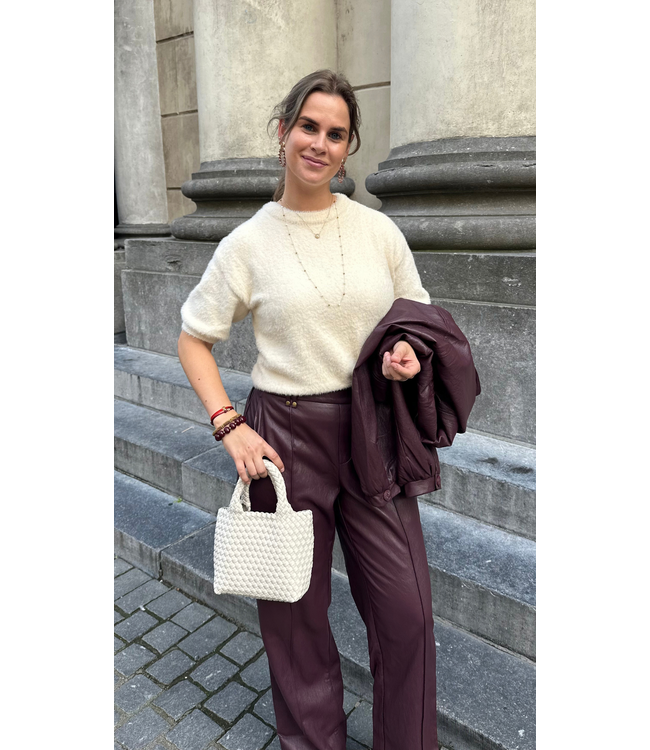 Ydence Knitted Top Mary - Ecru