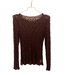 Tess Lace Top - Dark Brown