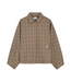 Catwalk Junkie Check Cape Jacket - Caramel