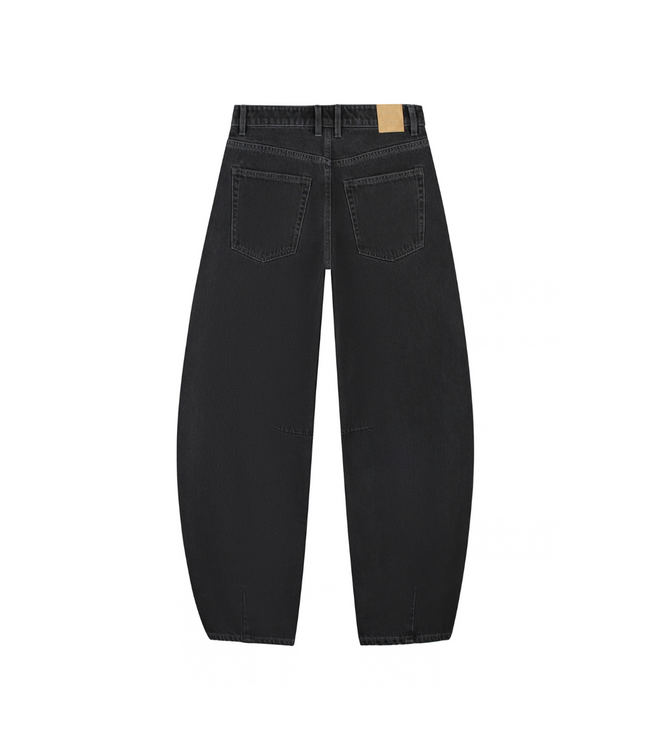 Catwalk Junkie Bold Barrel Fit Jeans - Washed Black