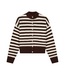 Catwalk Junkie Striped Cardigan - Brownie